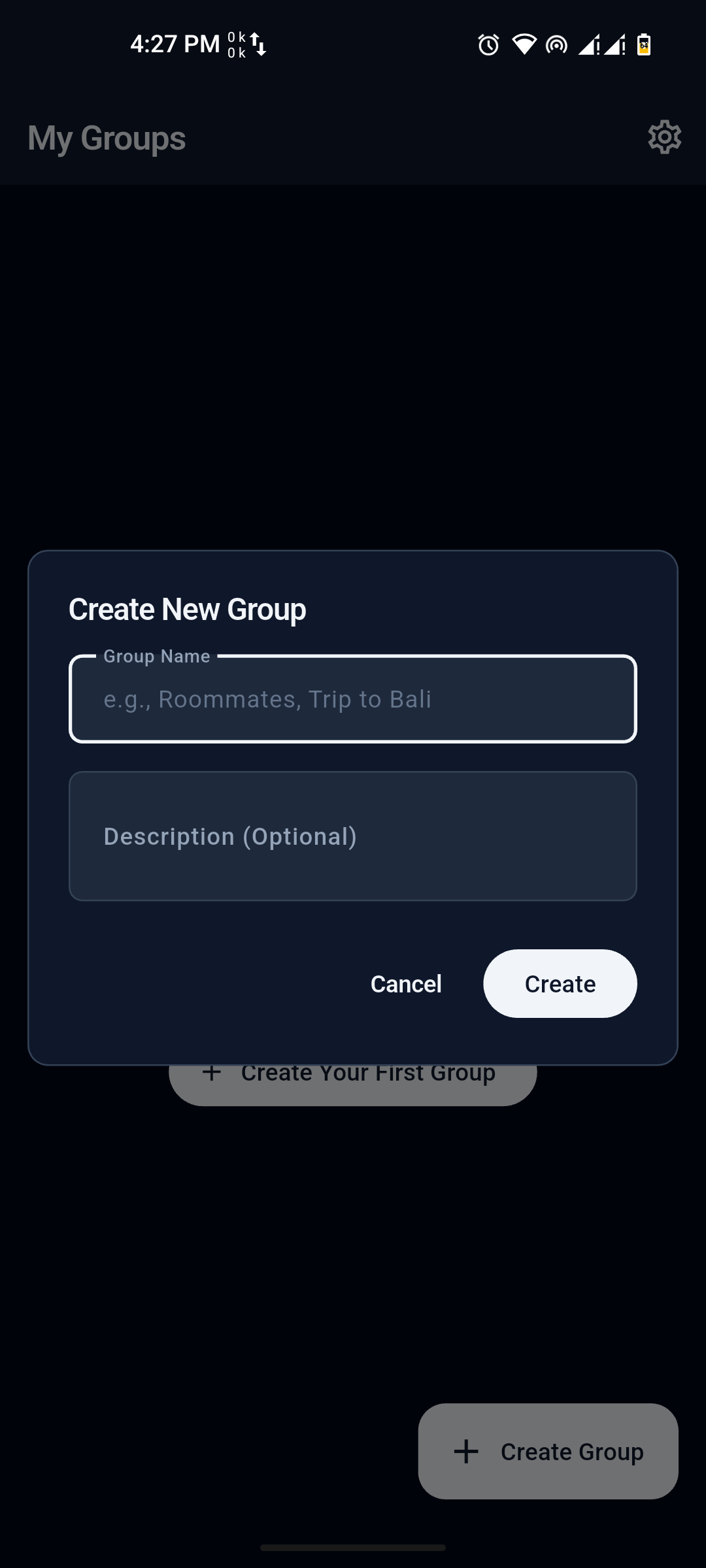 create group